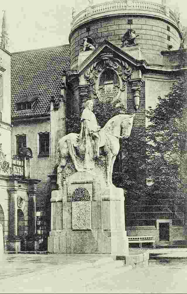 Bielefeld. Denkmal Kaiser Wilhelm I, enthüllt 29. August 1907