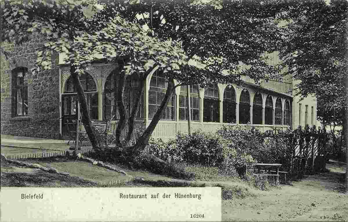 Bielefeld. Restaurant auf der Hünenburg, 1909