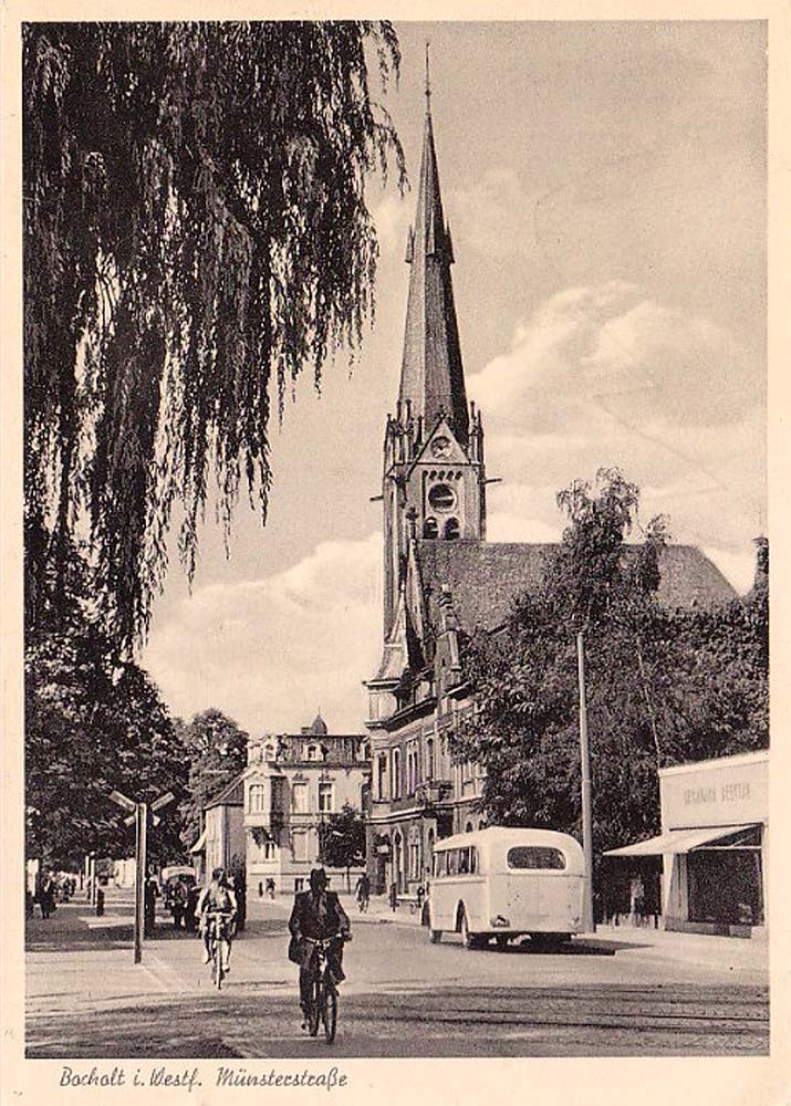 Bocholt. Münsterstraße, 1957