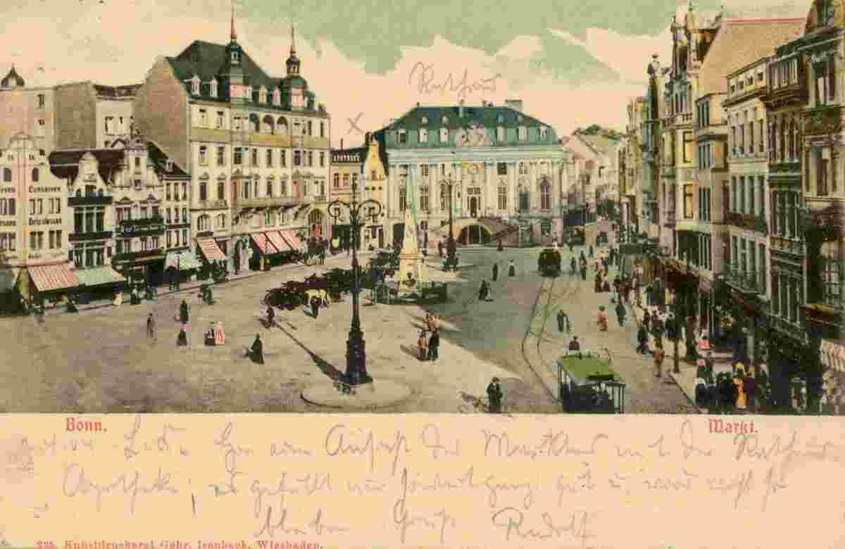 Bonn. Marktplatz, 1904