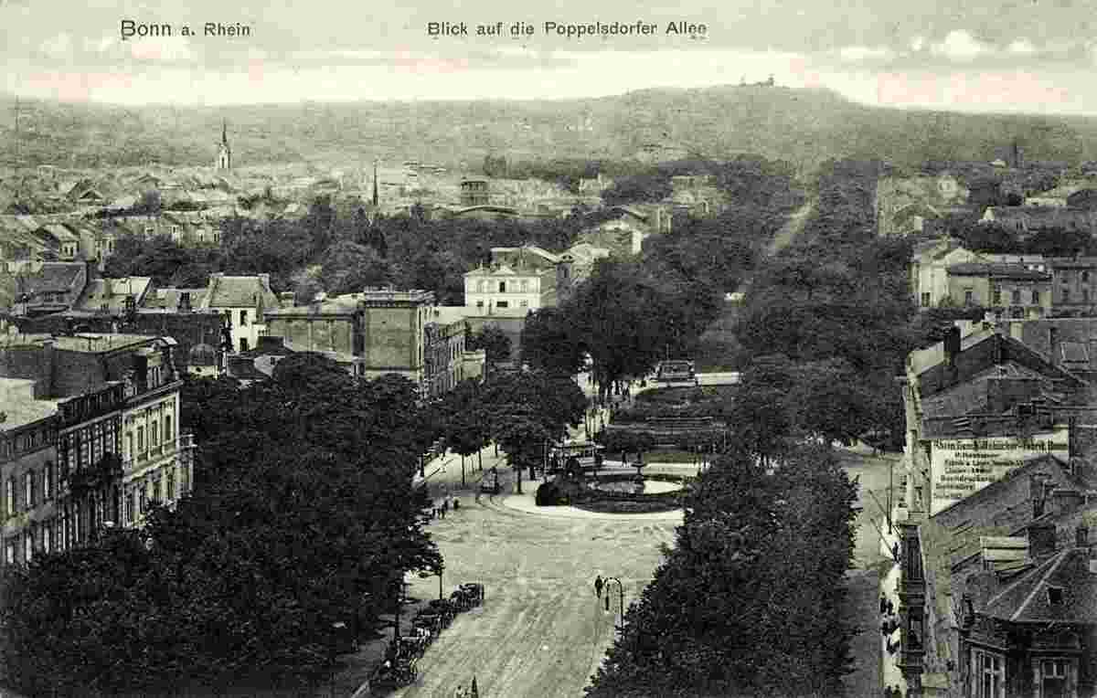 Bonn. Poppelsdorfer Allee, 1916