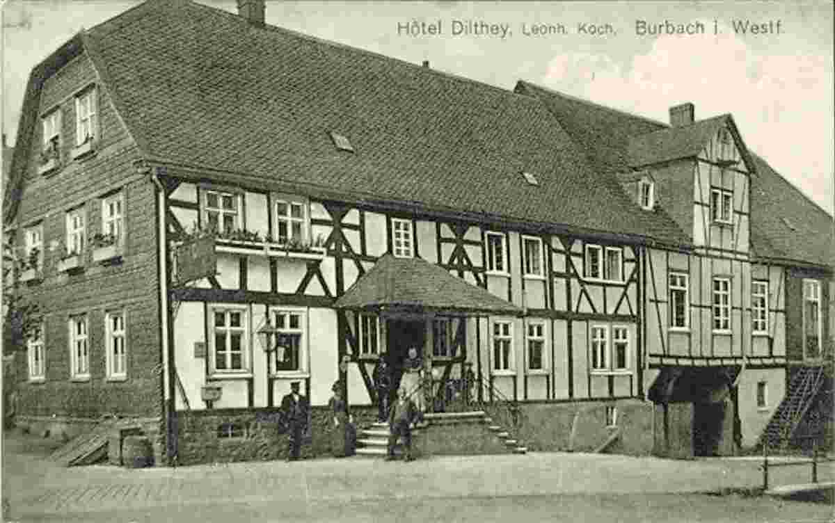 Burbach. Hotel Dilthey, Besitzer Leonh. Koch, 1915