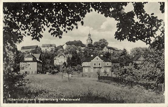 Bad Marienberg (Westerwald). Panorama der Stadt