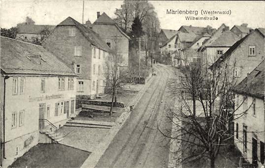 Bad Marienberg (Westerwald). Wilhelmstraße mit Gasthaus
