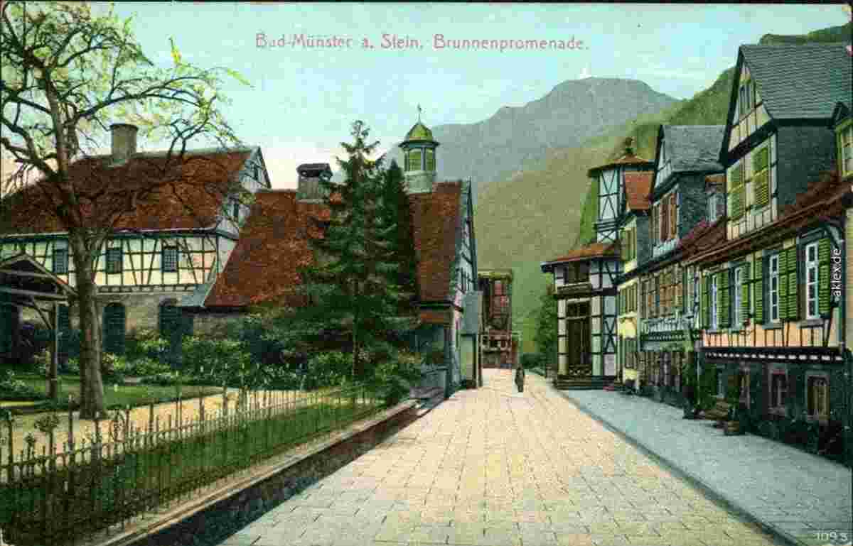 Bad Münster am Stein-Ebernburg. Brunnenpromenade, 1911