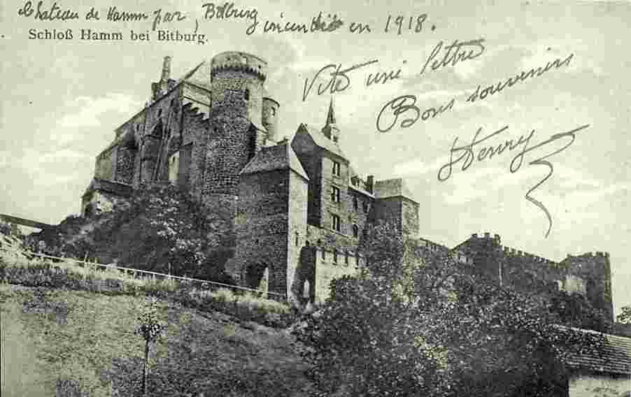 Bitburg. Schloß Hamm, 1918
