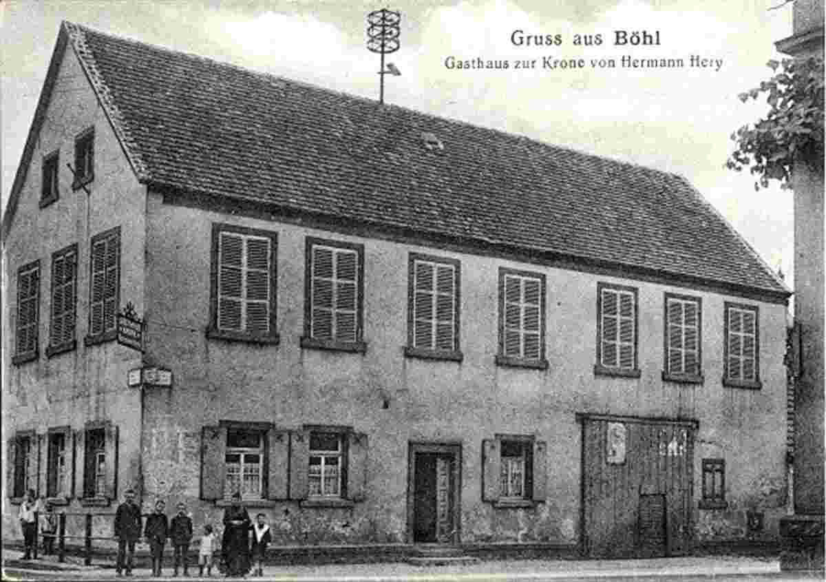 Böhl-Iggelheim. Böhl - Gasthaus zur Krone von Hermann Hery