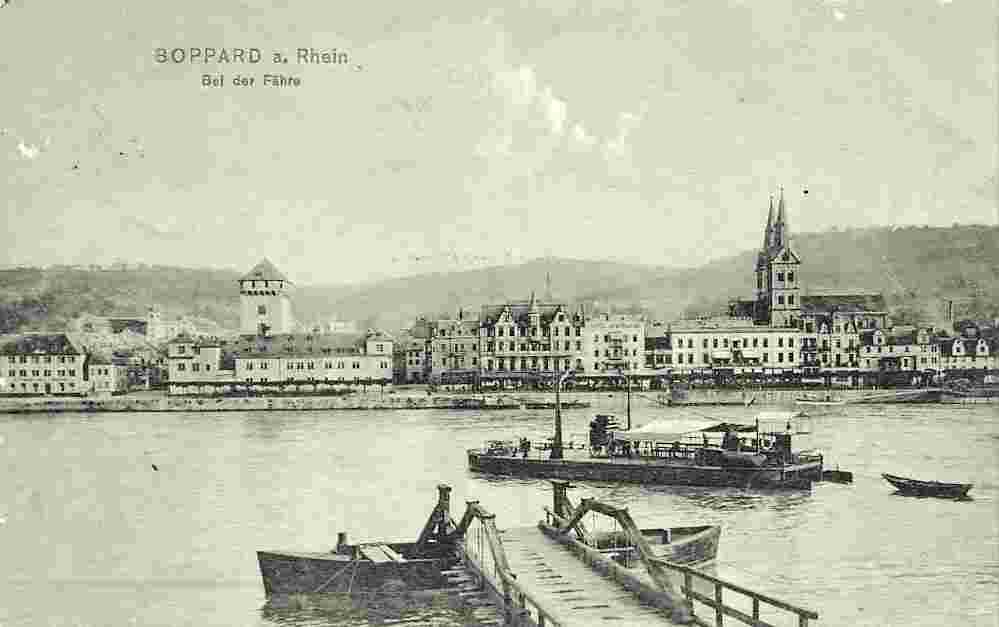 Boppard. Panorama  der Stadt, 1904