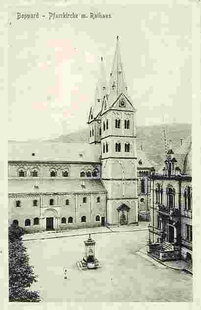 Boppard. Pfarrkirche mit Rathaus