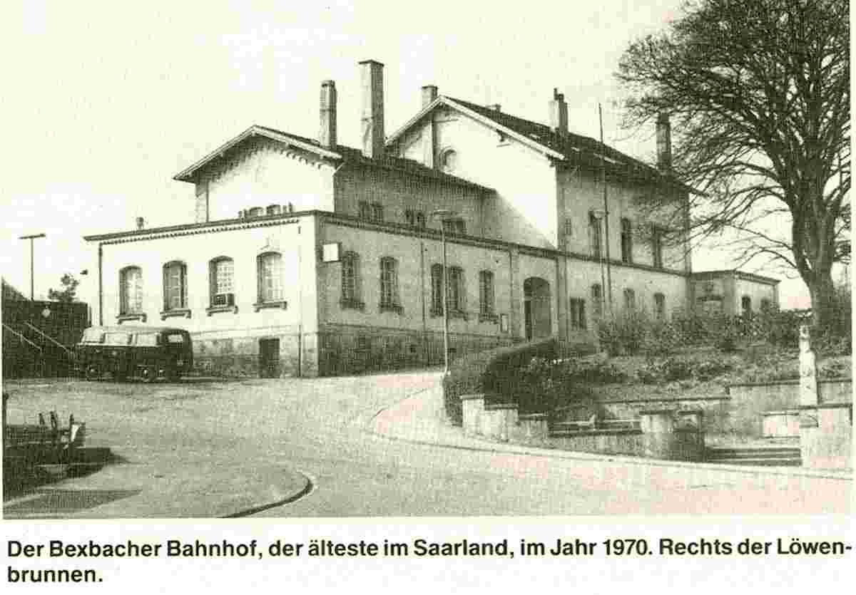 Bexbach. Alter Bahnhof, 1970