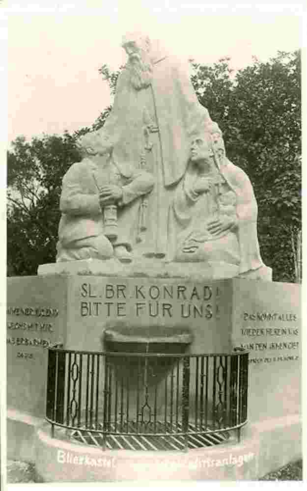 Blieskastel. St Konrad-Denkmal in den Wallfahrt Anlagen