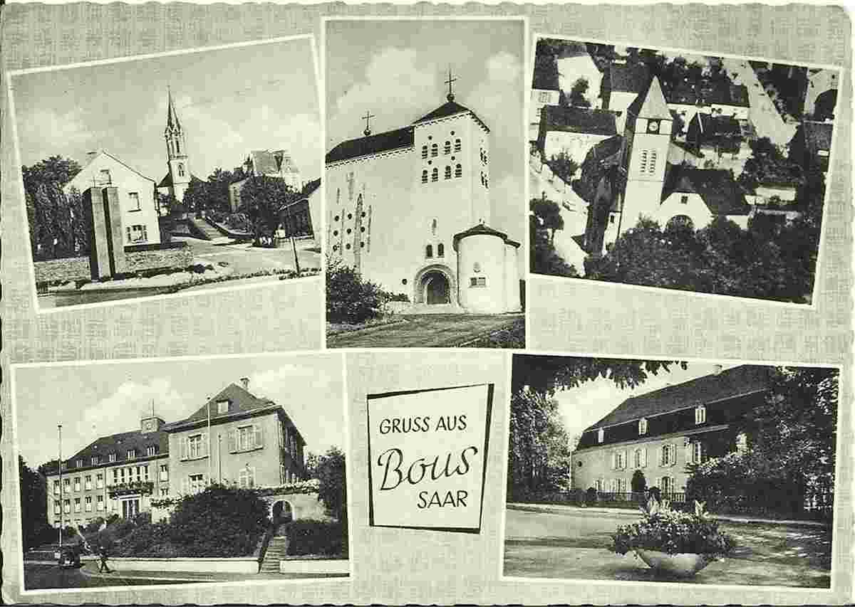 Bous. Panorama von Bous, 1965