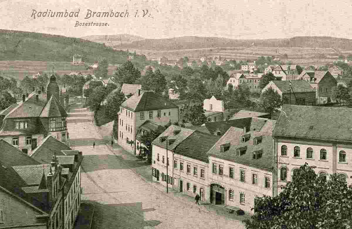 Bad Brambach. Bosestraße, 1918