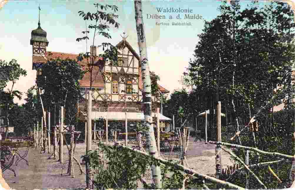 Bad Düben. Waldkolonie, Kurhaus Wadschloß, 1918