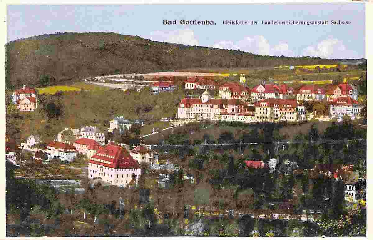 Bad Gottleuba-Berggießhübel. Panorama der Stadt