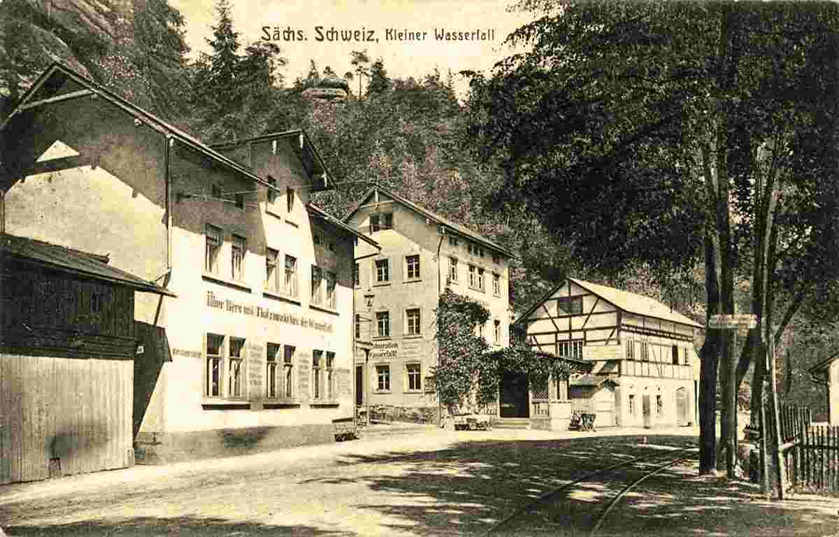Bad Schandau. Kleiner Wasserfal, 1915