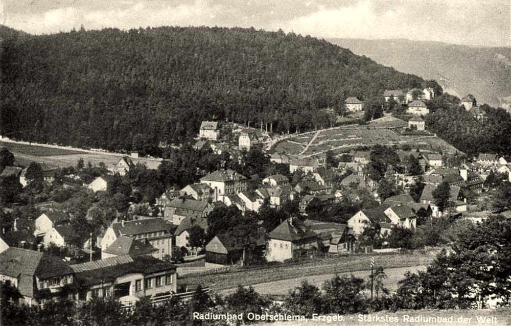 Bad Schlema. Panorama von Oberschlema, 1934