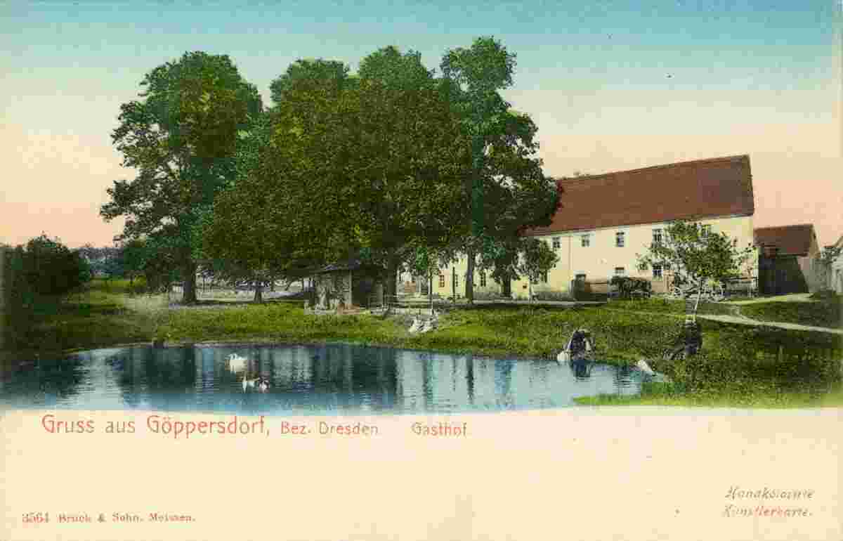 Bahretal. Göppersdorf - Gasthof, 1903
