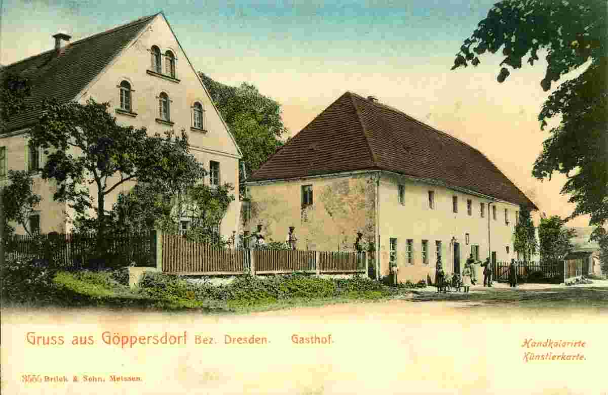 Bahretal. Göppersdorf - Gasthof, 1903