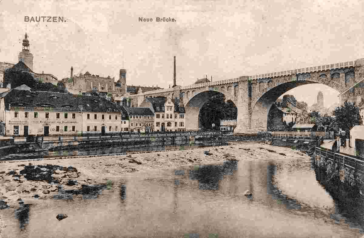 Bautzen. Neue Brücke, 1910