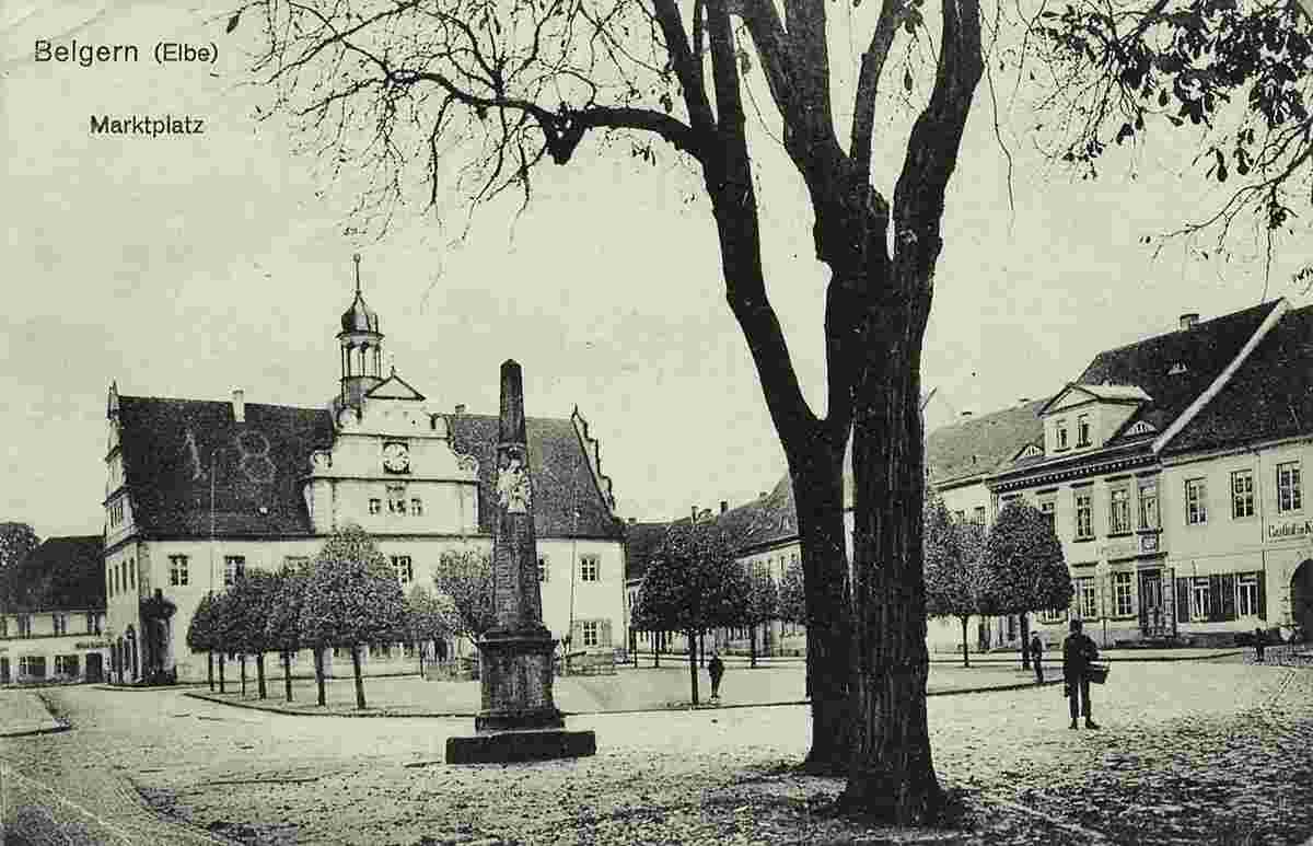 Belgern. Marktplatz, 1919