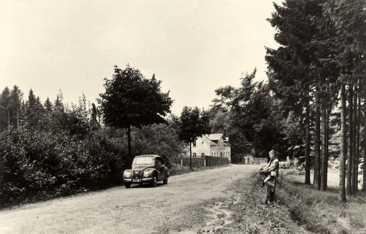 Bergen (Vogtland). Gasthof 'Waldschlößchen', 1955