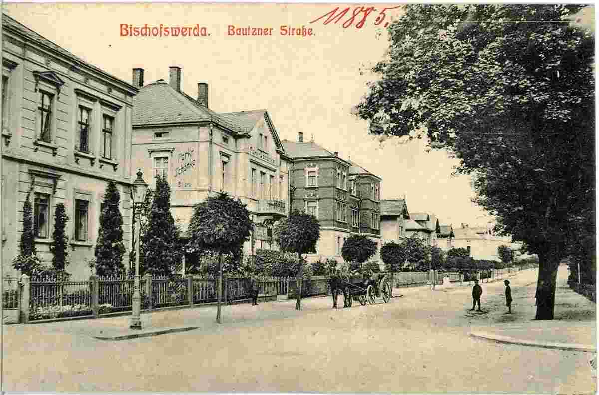 Bischofswerda. Bautzner Straße, 1910
