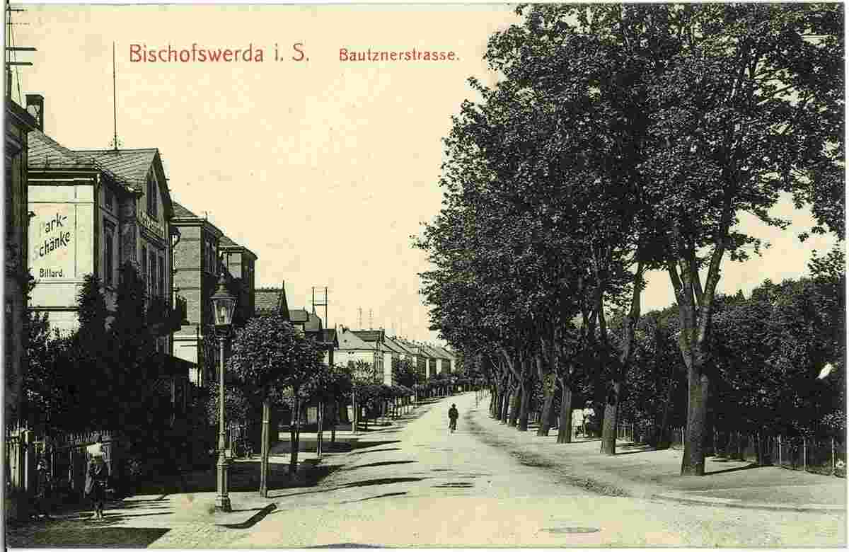 Bischofswerda. Bautzner Straße, 1910