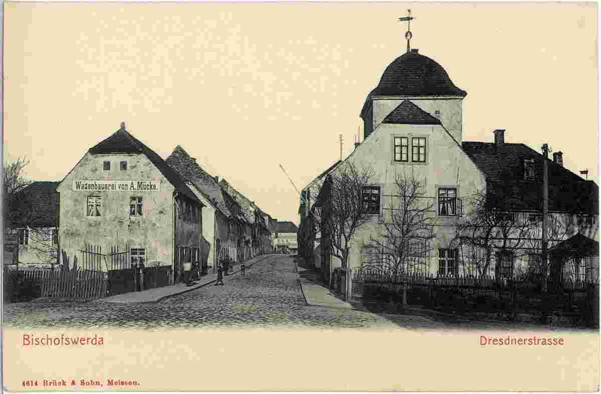 Bischofswerda. Dresdner Straße, 1903