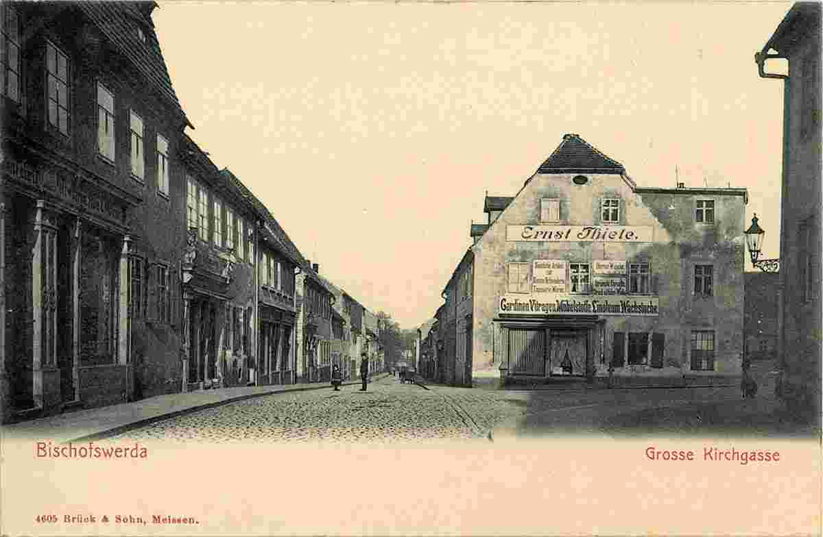 Bischofswerda. Große Kirchgasse, 1903