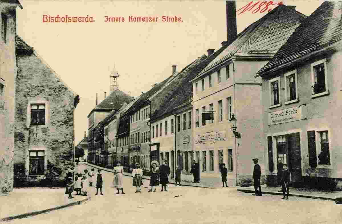 Bischofswerda. Innere Kamenzer Straße, 1910