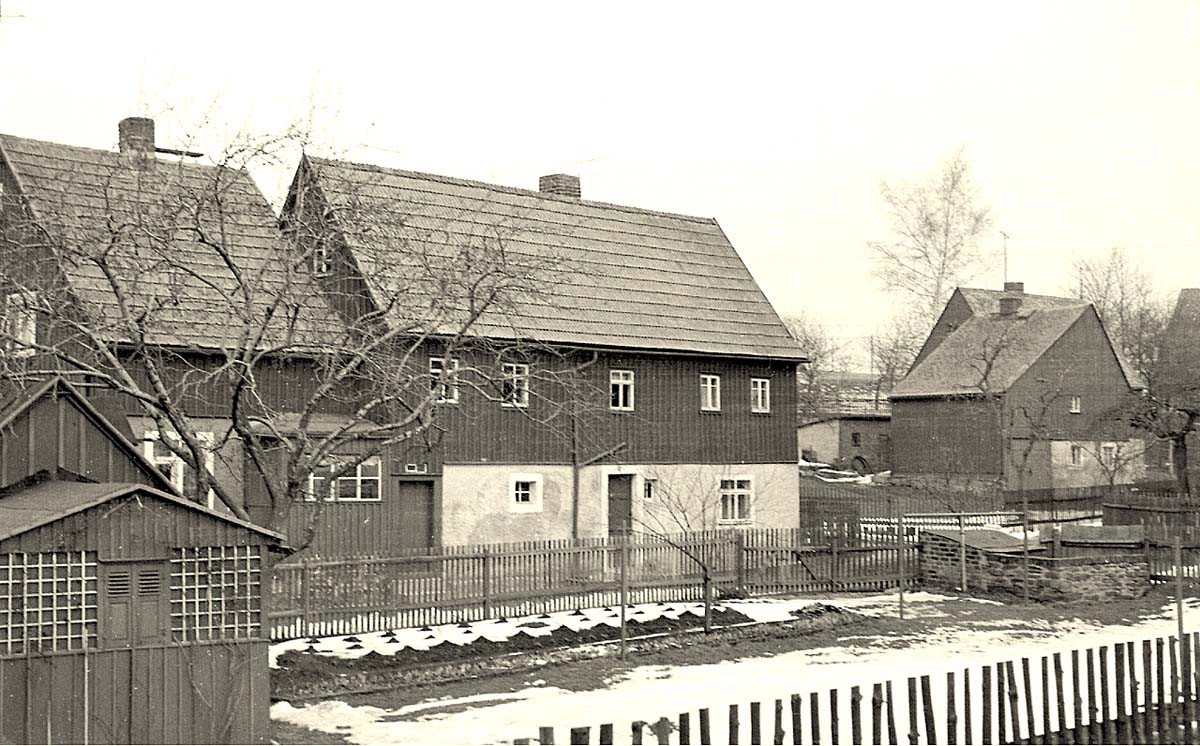Bobritzsch-Hilbersdorf. Hilbersdorf - Dorfstraße, 1969