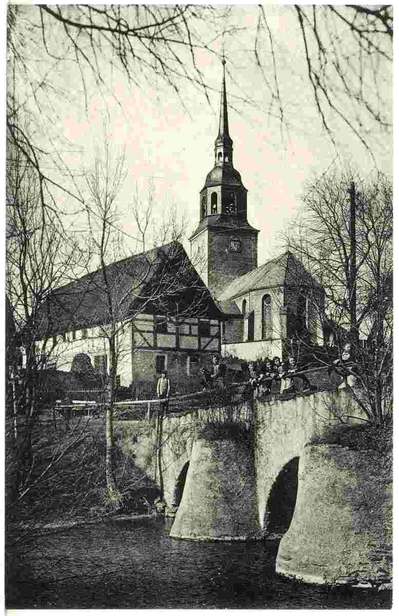 Bobritzsch-Hilbersdorf. Oberbobritzsch - Kirche, 1920