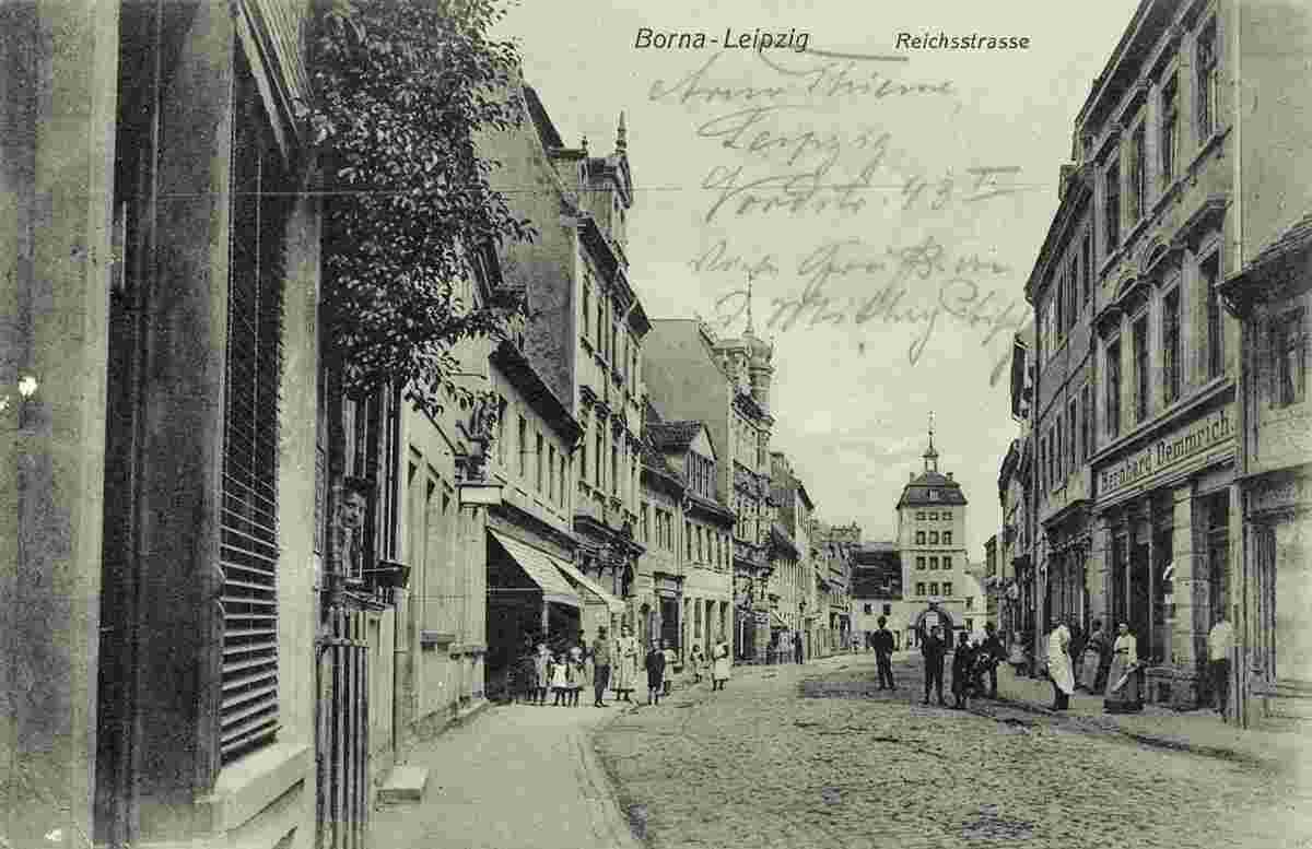 Borna. Reichsstraße, 1908
