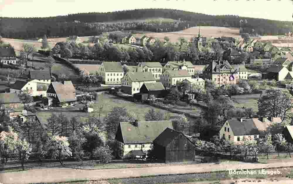 Börnichen. Panorama von Ortschaft
