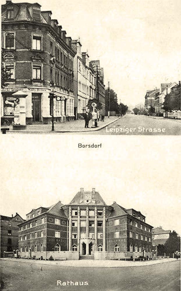 Borsdorf. Rathaus, Leipziger Straße, 1930