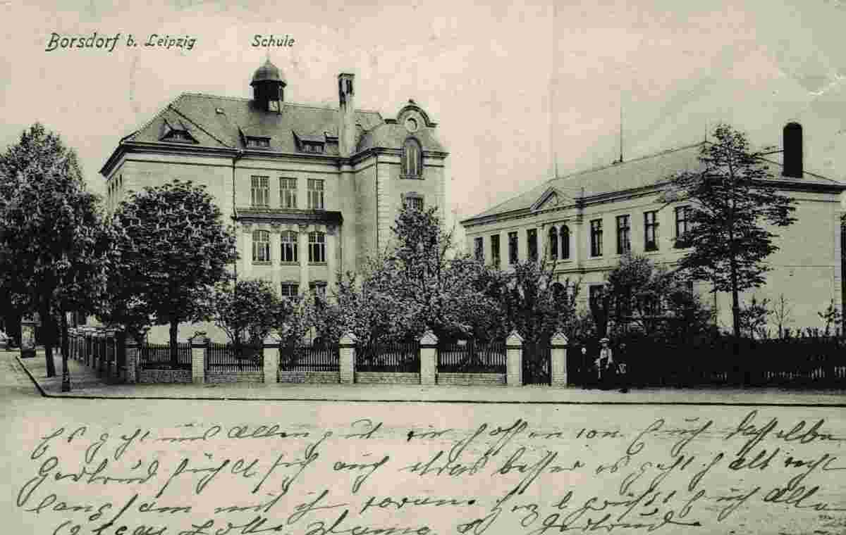 Borsdorf. Schule, 1907