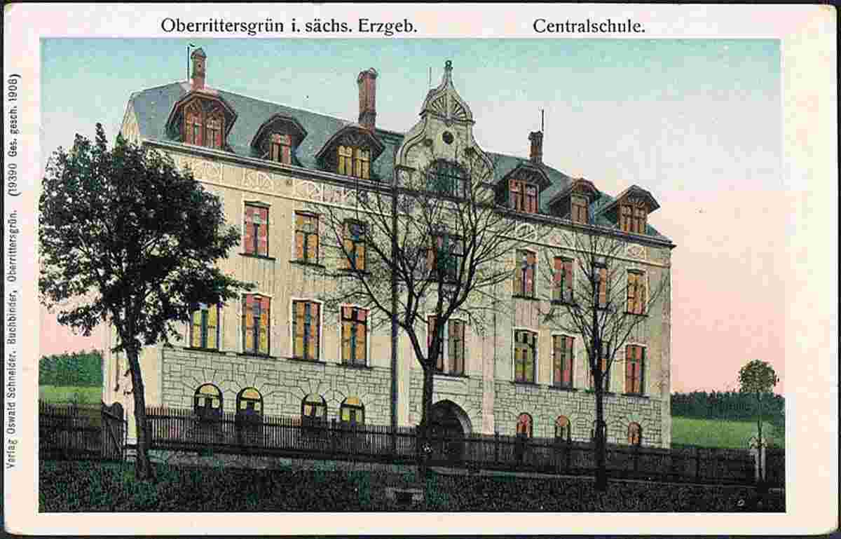 Breitenbrunn. Rittersgrün - Centralschule, 1908