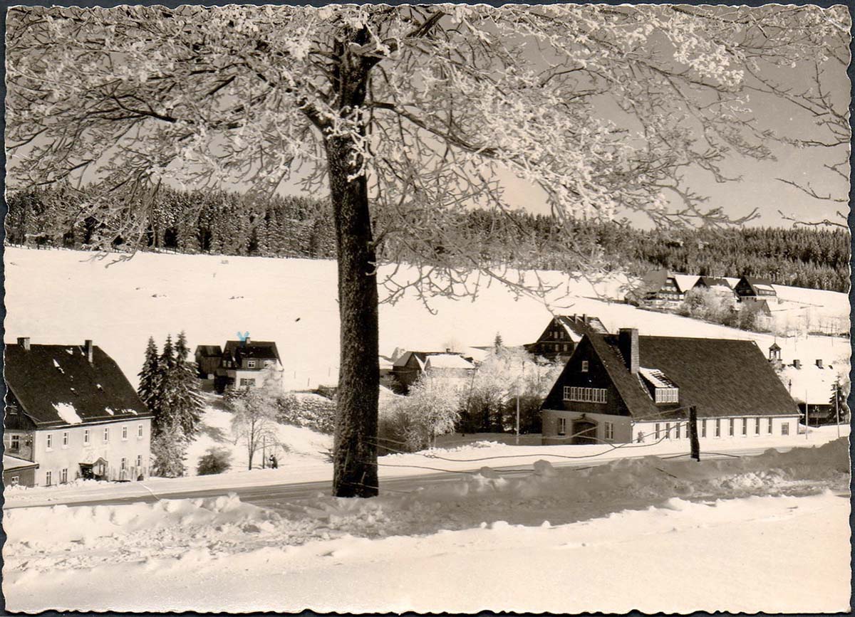 Breitenbrunn (Erzgebirgs). Tellerhäuser - Winter, 1964