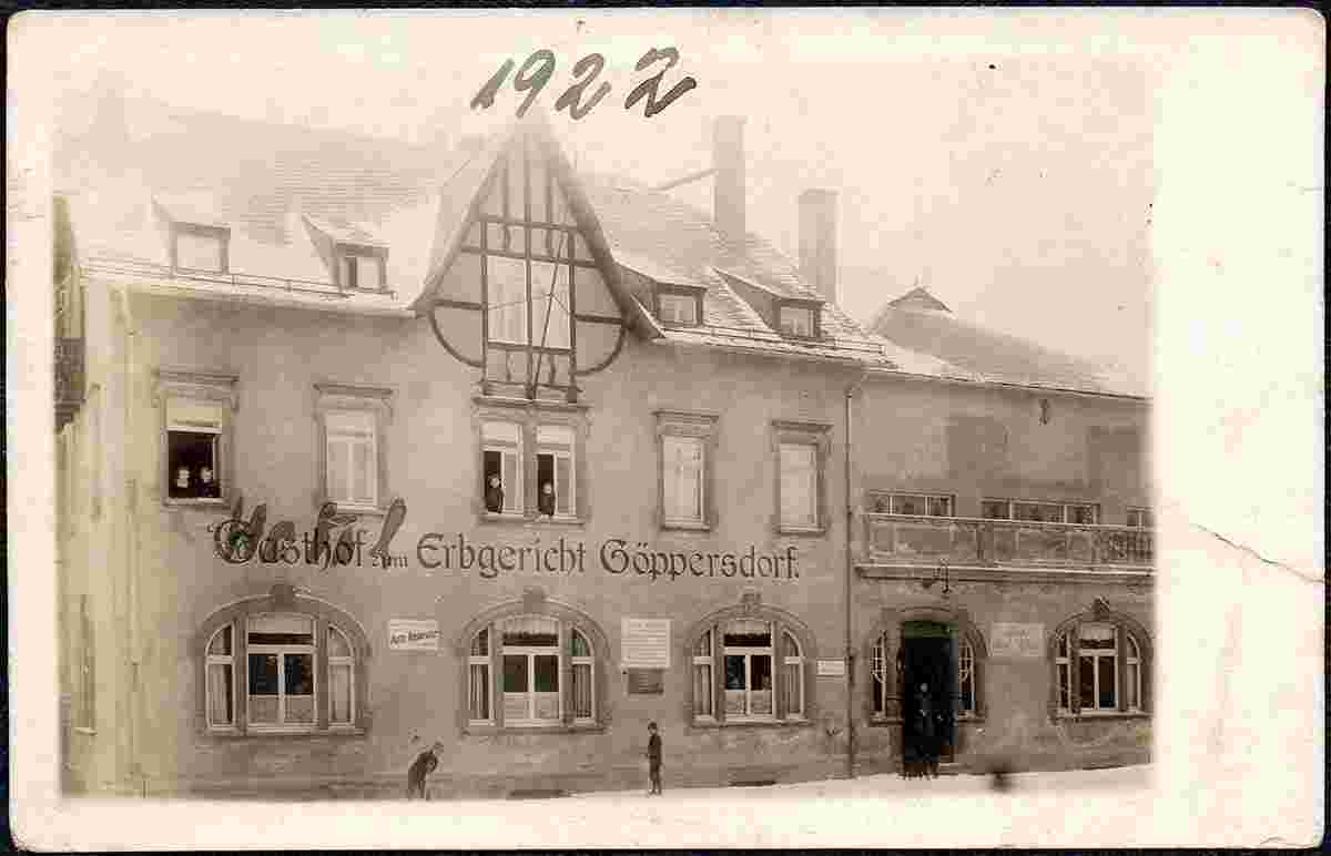 Burgstädt. Göppersdorf - Gasthof zum Erbgericht, 1922