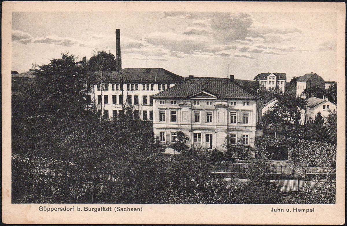 Burgstädt. Göppersdorf - Jahn und Hempel Fabrik
