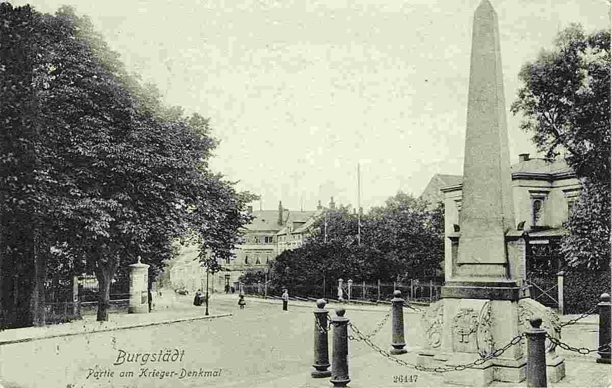Burgstädt. Krieger-Denkmal, 1909