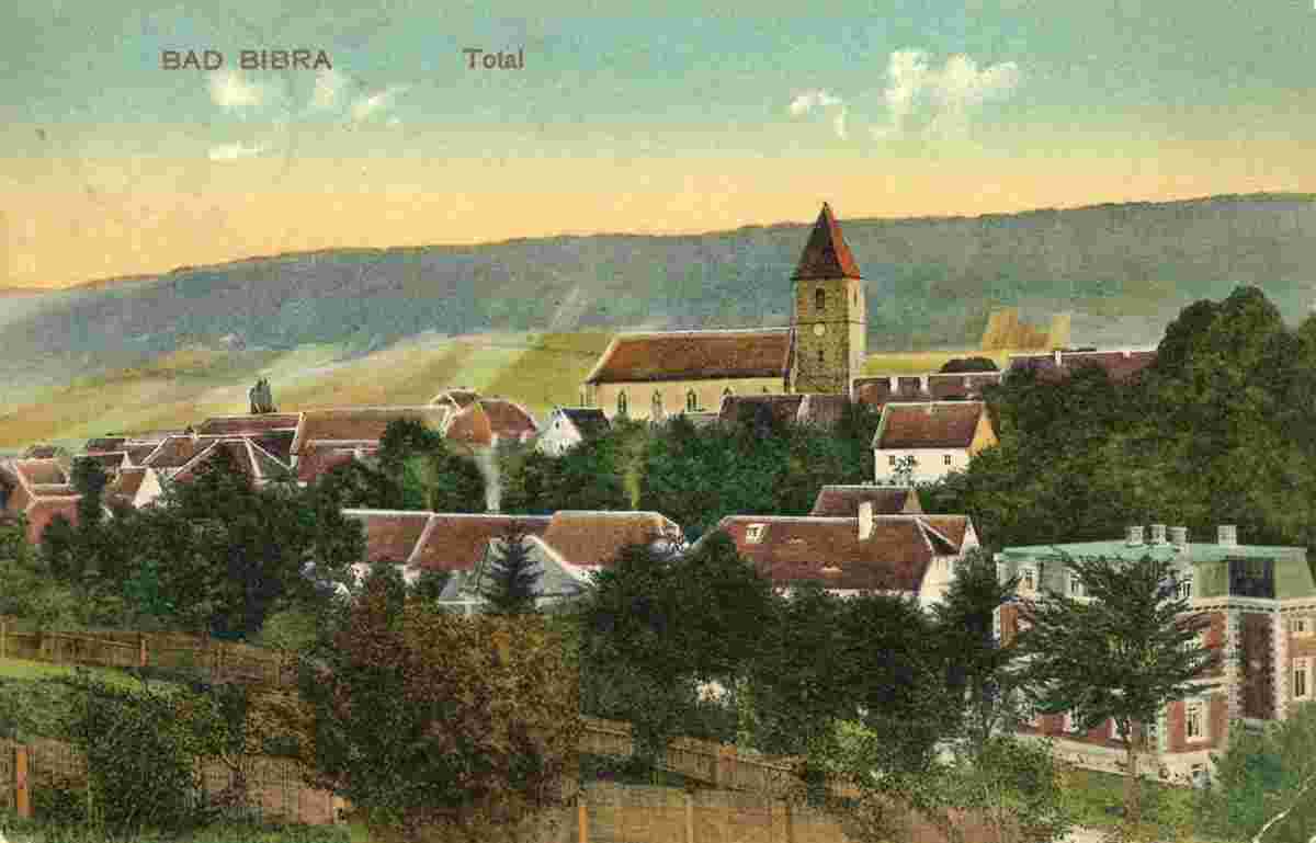 Bad Bibra. Panorama der Stadt, 1914