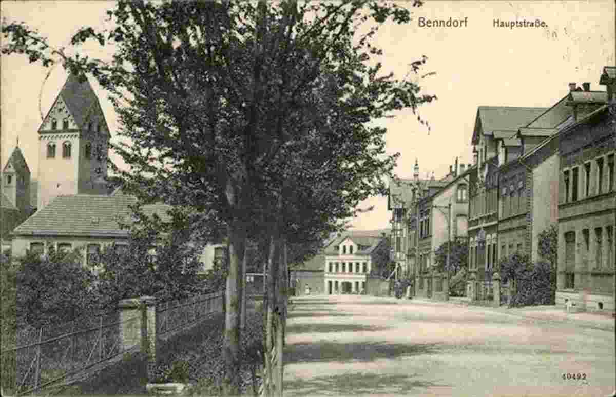 Benndorf. Hauptstraße, 1913