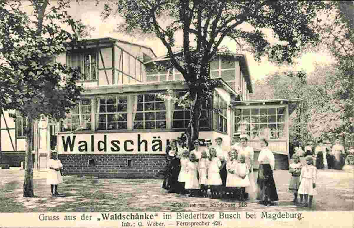 Biederitz. Gasthaus 'Waldschänke', 1913