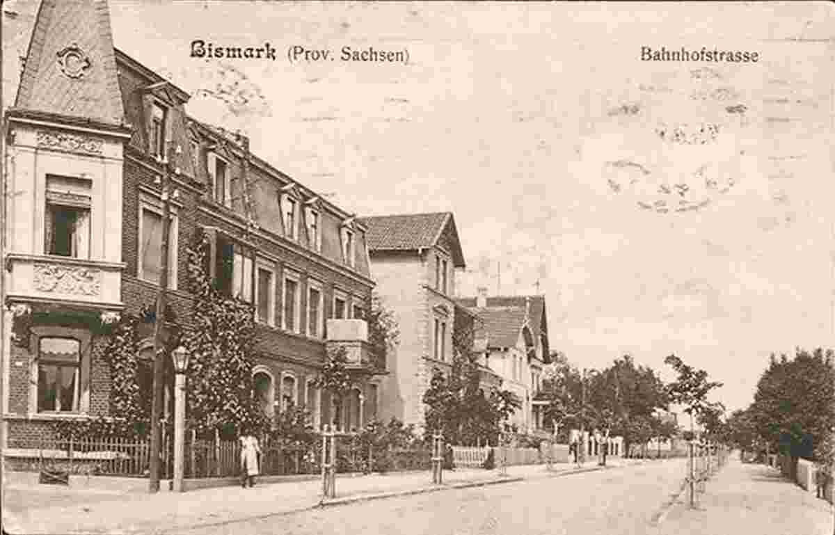 Bismark. Bahnhofstrasse, 1914