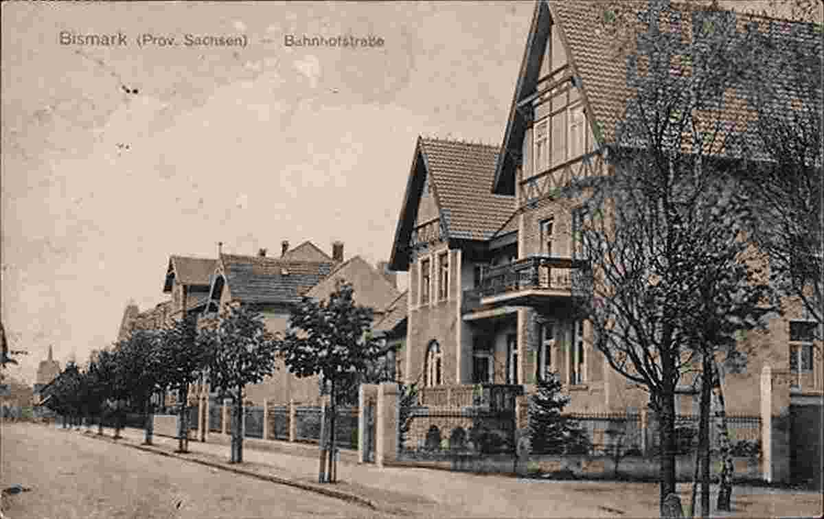 Bismark. Bahnhofstrasse, 1915