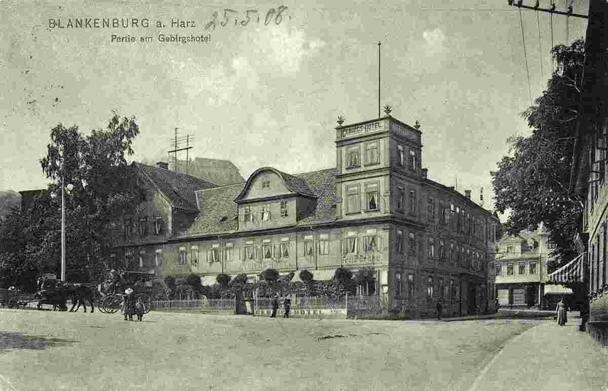 Blankenburg. Gebirgs Hotel, 1908
