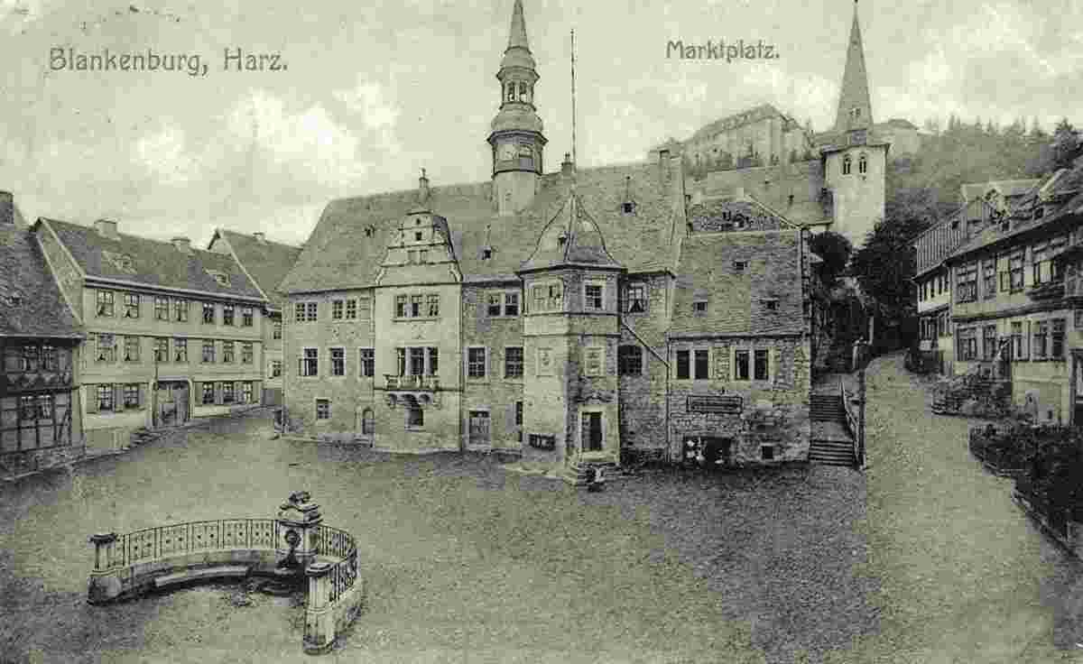 Blankenburg. Marktplatz, 1910
