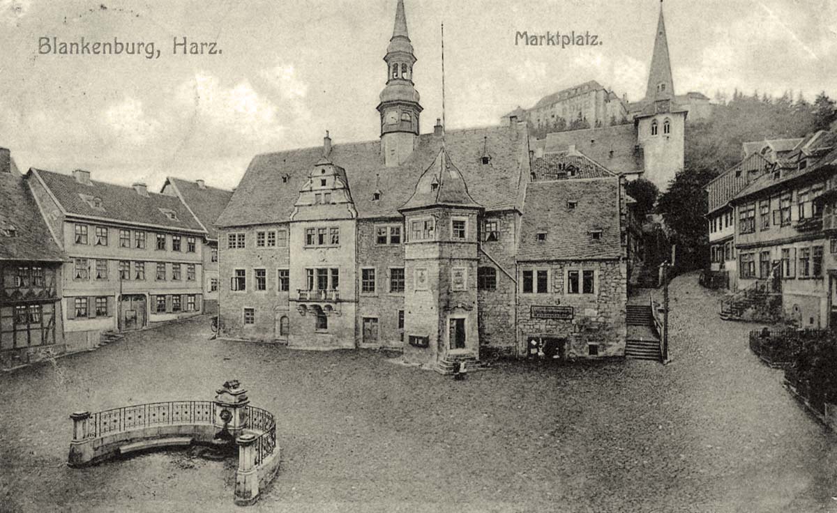 Blankenburg (Harz). Marktplatz, 1910